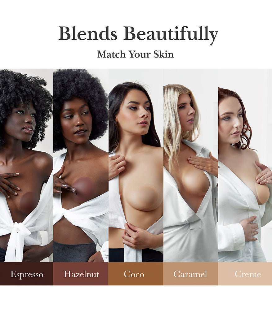 Nippies Adhesive Nipple Covers - Extra Coverage - Creme | Wacoal Top Pick