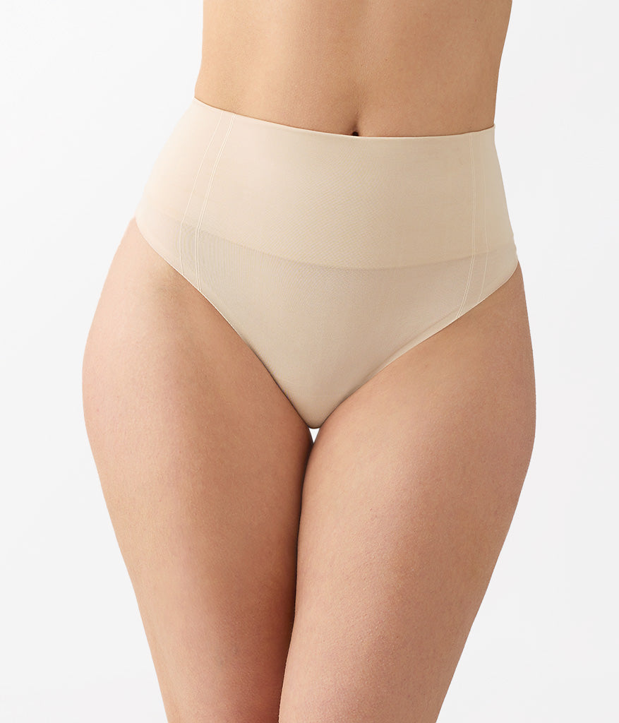 Smooth Series™ Shaping Thong - Sand | Wacoal Quality