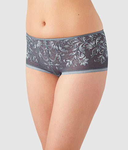 Net Effect Boyshort - Folkstone Gray Multi | Wacoal Top Pick