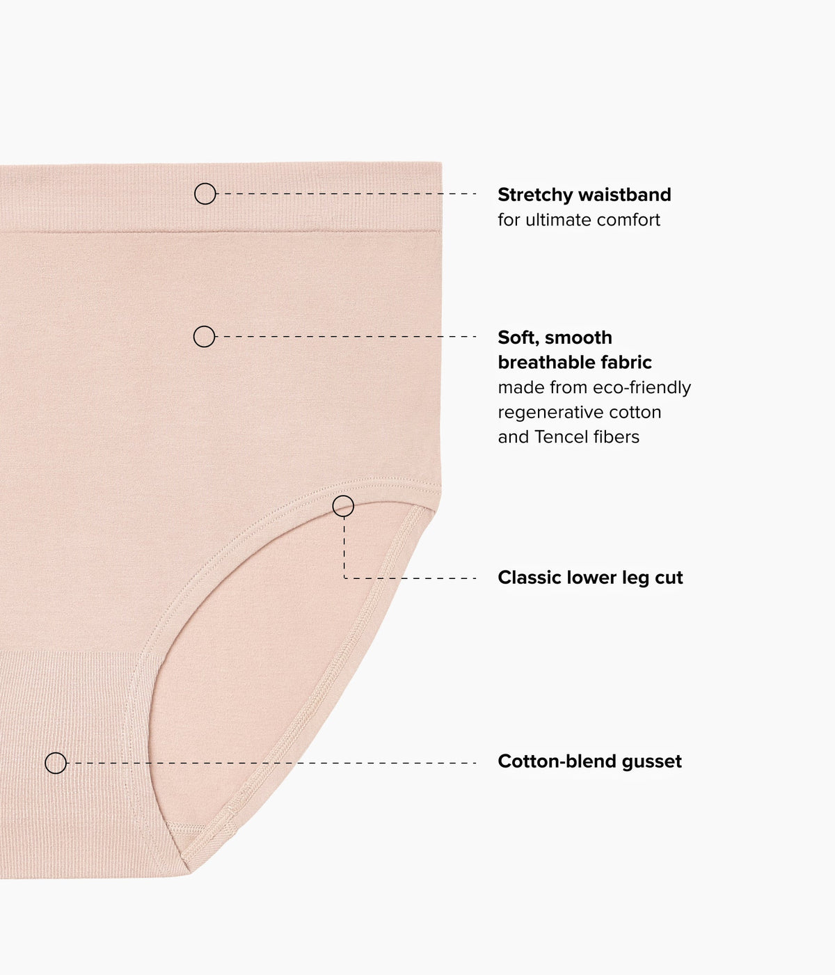 B-Smooth® Natural Brief - Roebuck | Wacoal Latest