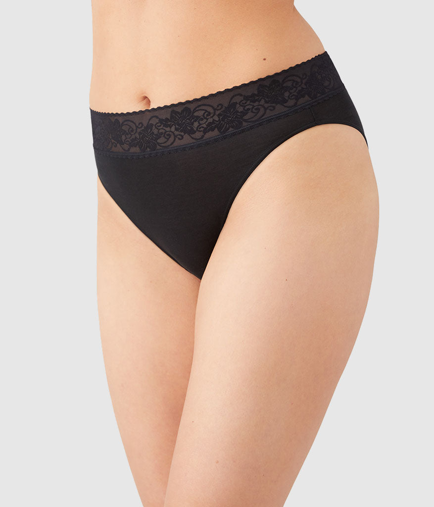 Comfort Touch Hi-Cut - Black | Wacoal Value