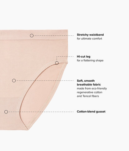 B-Smooth® Natural Hi-Cut - Roebuck | Wacoal Great Value