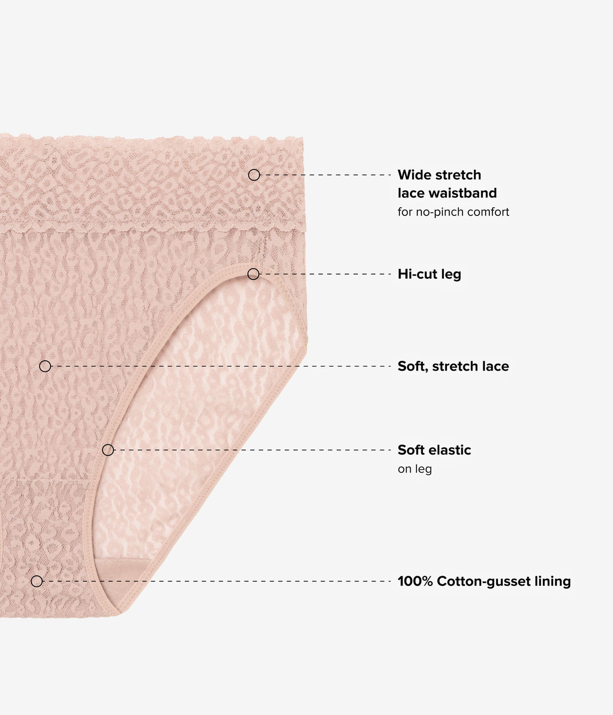 High Bar™ Hi Cut - Roebuck | Wacoal Trusted