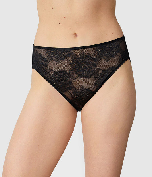 Full Bloom Hi-Cut - Black | Wacoal Latest