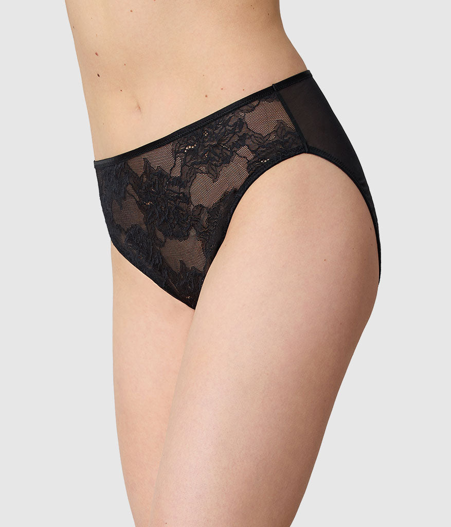 Full Bloom Hi-Cut - Black | Wacoal Latest