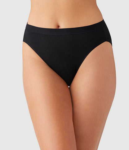 Understated Cotton Hi-Cut - Black | Wacoal Customer Favorite