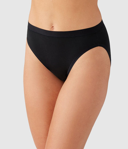 Understated Cotton Hi-Cut - Black | Wacoal Customer Favorite