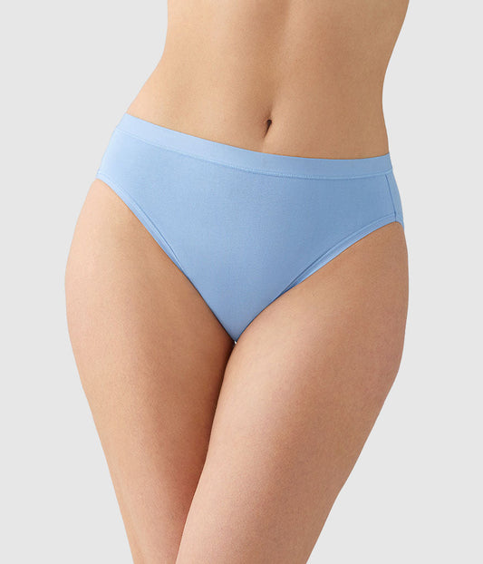 Understated Cotton Hi-Cut - Bel Air Blue | Wacoal Smart Buy