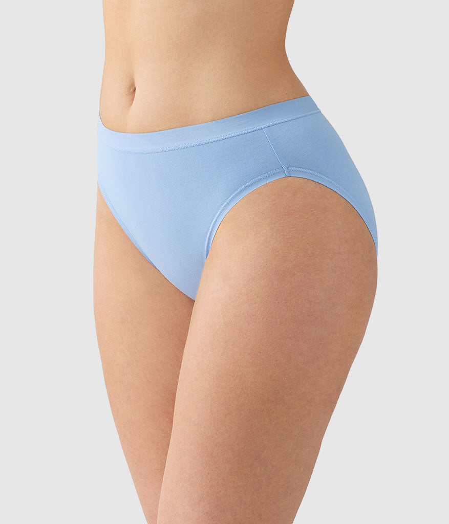 Understated Cotton Hi-Cut - Bel Air Blue | Wacoal Smart Buy