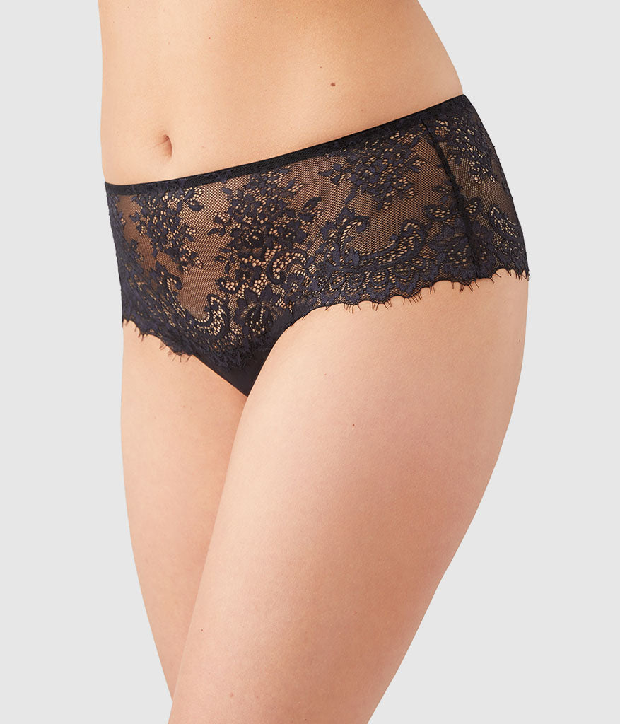 Center Stage Bikini - Black/Graphite | Wacoal Trusted