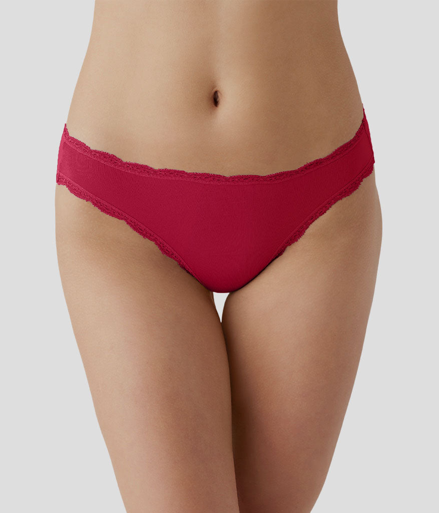 Inspired Eyelet Bikini - Cerise | Wacoal Trusted