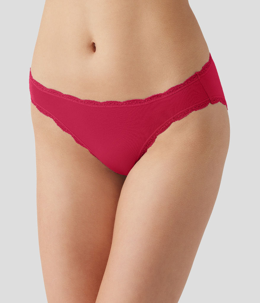 Inspired Eyelet Bikini - Cerise | Wacoal Trusted