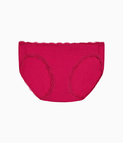 Inspired Eyelet Bikini - Cerise | Wacoal Trusted