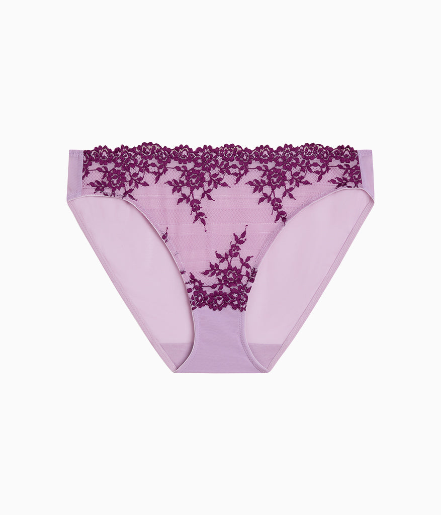 Embrace Lace® Bikini - Lavender Sage/Dark Purple | Wacoal Great Value