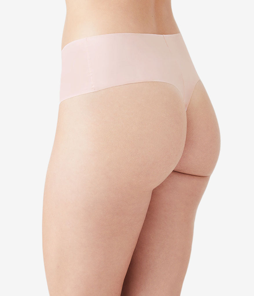 b.bare Hi-Waist Thong - Rose Smoke | Wacoal Top Pick