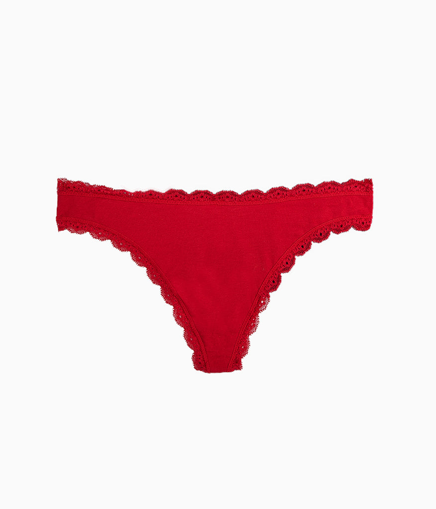 Inspired Eyelet Thong - Chili Pepper Red | Wacoal Value