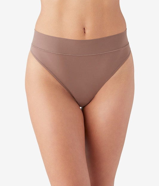 Nearly Nothing™ Hi-Waist Thong - Peppercorn | Wacoal Great Value