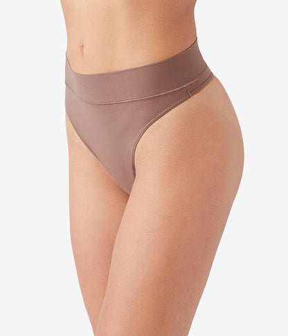 Nearly Nothing™ Hi-Waist Thong - Peppercorn | Wacoal Great Value