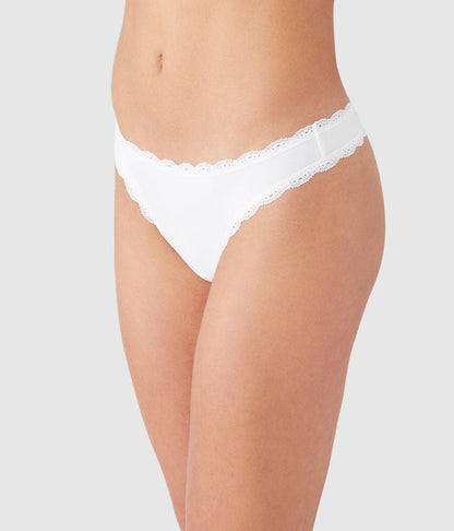 Inspired Eyelet Thong - White | Wacoal Customer Favorite