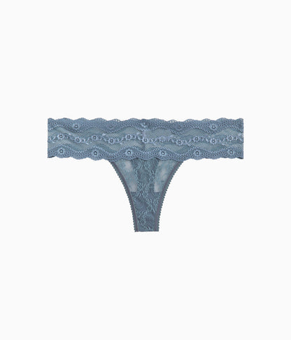 Lace Kiss Thong - Stormy Weather | Wacoal Top Pick