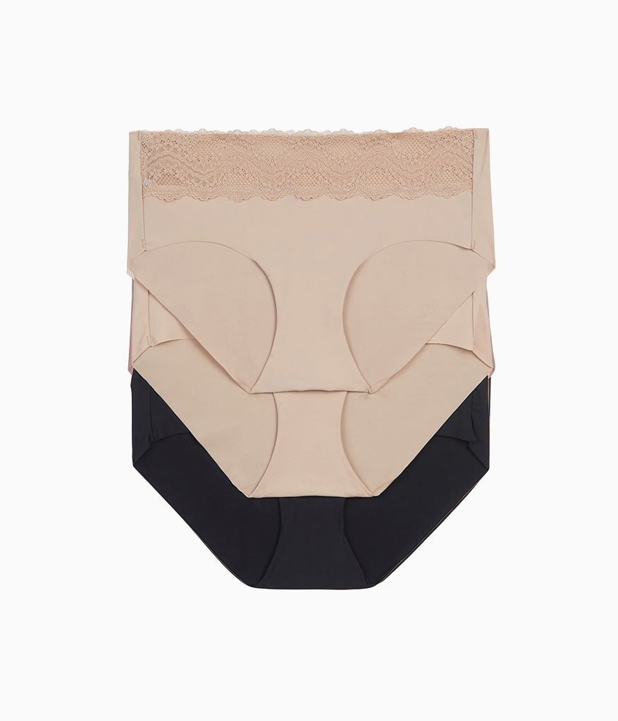 b.bare Hipster Panty Pack - Au Natural/Au Natural/Night | Wacoal Value
