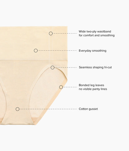 Smooth Series™ Shaping Hi-Cut - Sand | Wacoal Trusted