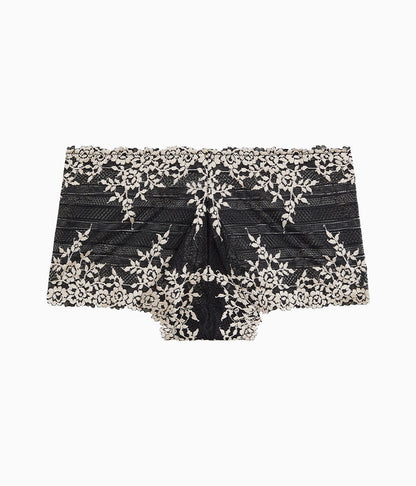 Embrace Lace® Boyshort - Black | Wacoal Value