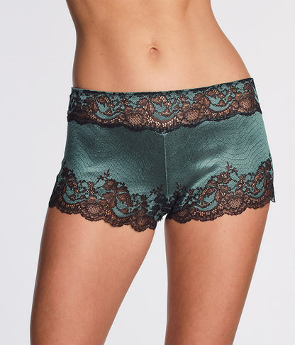 Modern Affair Boyshort - Silver Pine/Black | Wacoal Latest