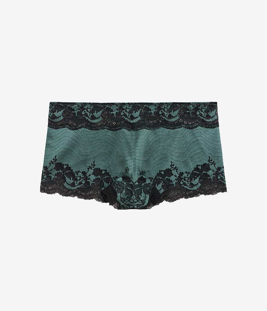 Modern Affair Boyshort - Silver Pine/Black | Wacoal Latest