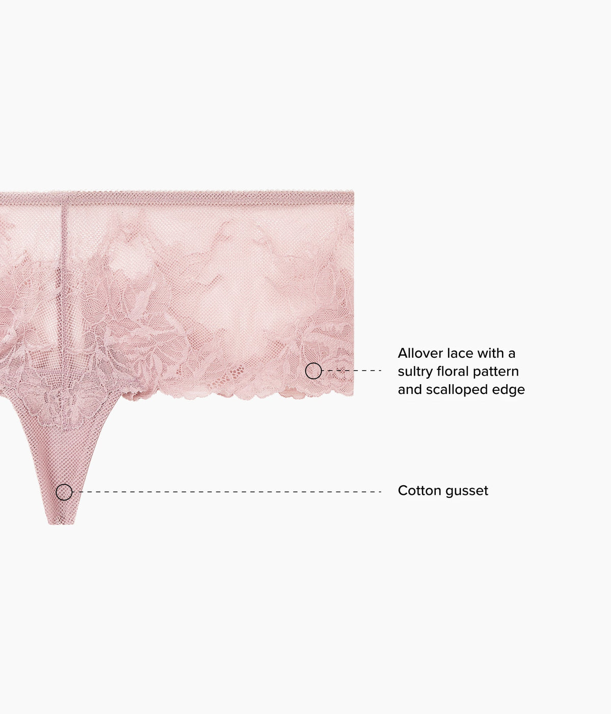 Vivid Attraction Tanga - Woodrose | Wacoal Trusted