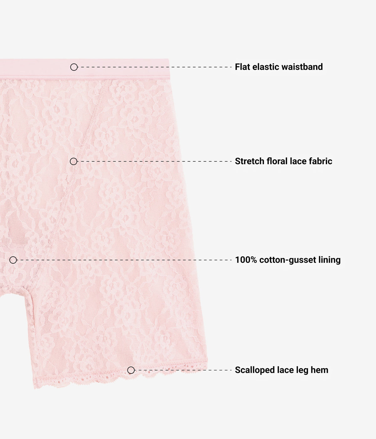Effortlessly Lace Shorty - Blush Pink | Wacoal Value