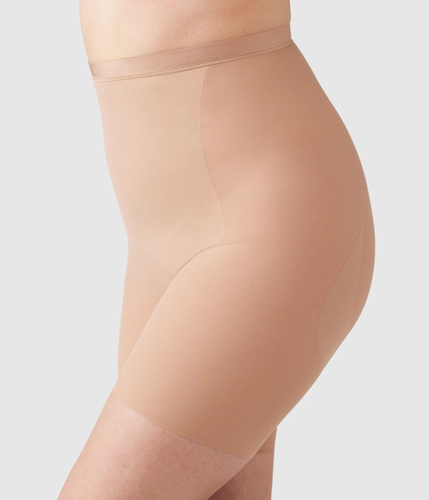 Shape Revelation® Straight Hi-Waist Thigh Shaper - Praline | Wacoal Top Pick