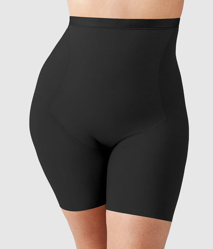 Shape Revelation® Hourglass Hi-Waist Thigh Shaper - Black | Wacoal Smart Buy