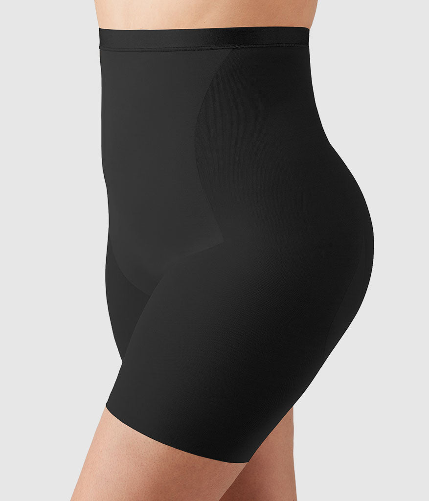 Shape Revelation® Hourglass Hi-Waist Thigh Shaper - Black | Wacoal Smart Buy