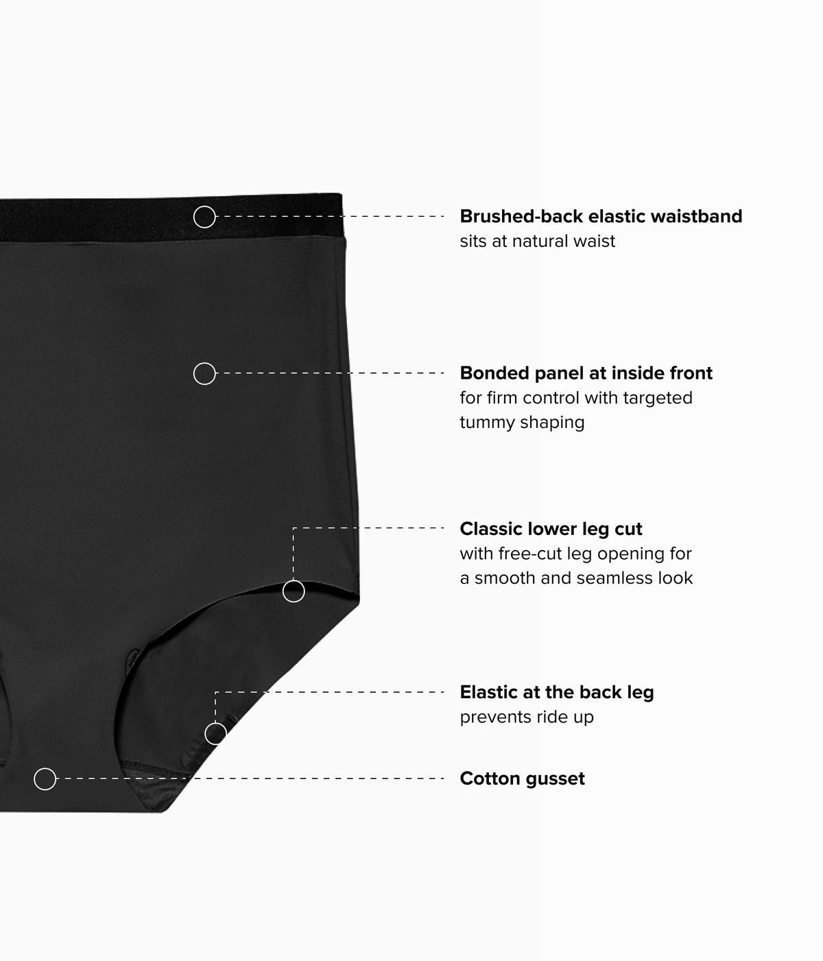 Shape Revelation® Straight Shaping Brief - Black | Wacoal Smart Buy