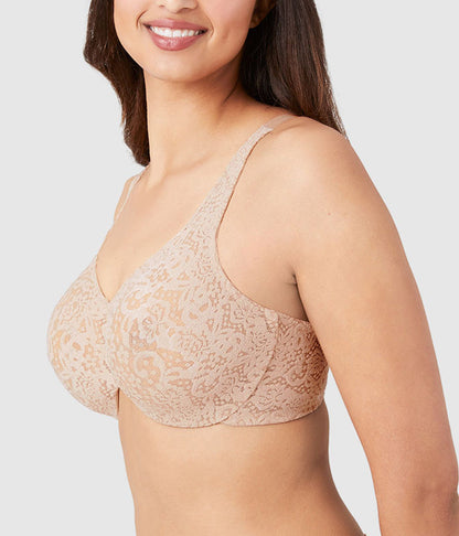 Halo Lace Full Figure Underwire Bra - Toast | Wacoal Quality