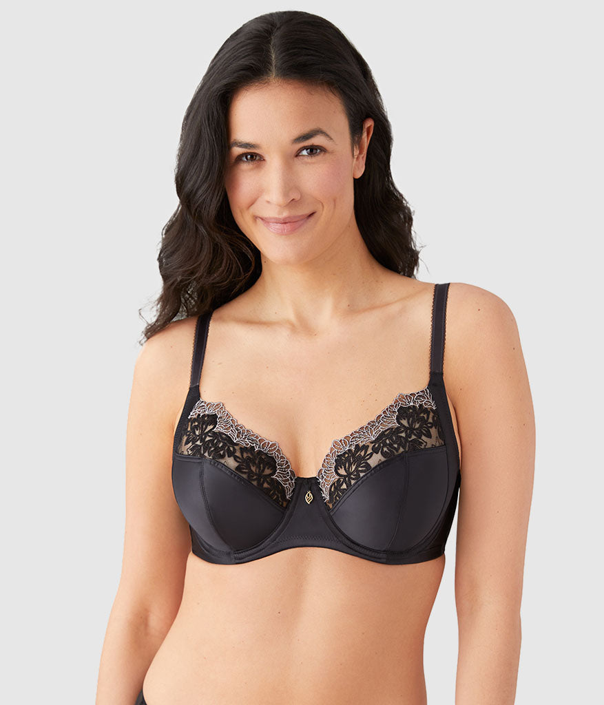 Side Note Underwire Bra - Black | Wacoal Trusted