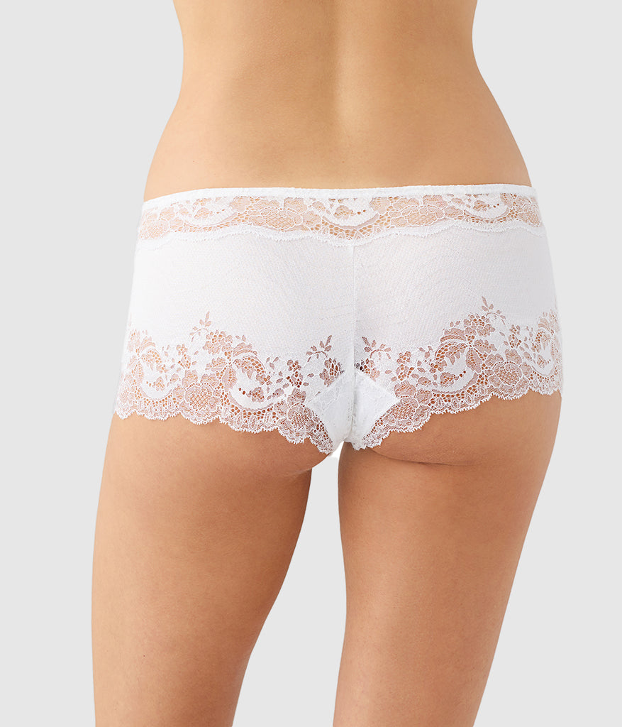 Modern Affair Boyshort - White | Wacoal Quality
