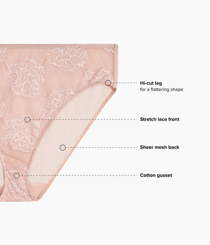 Full Bloom Hi-Cut - Rose Dust | Wacoal Top Pick
