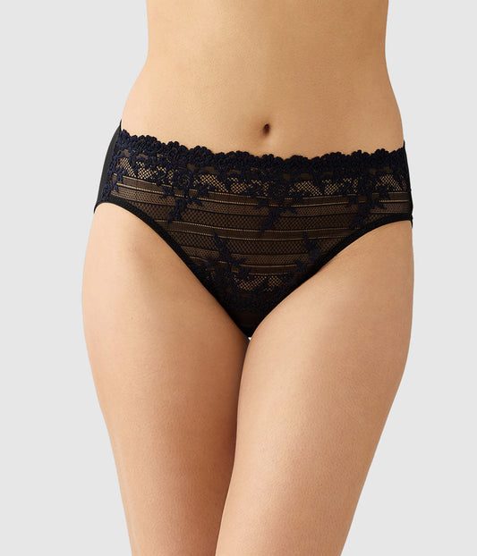 Embrace Lace® Hi-Cut - Black/Night Sky | Wacoal Latest
