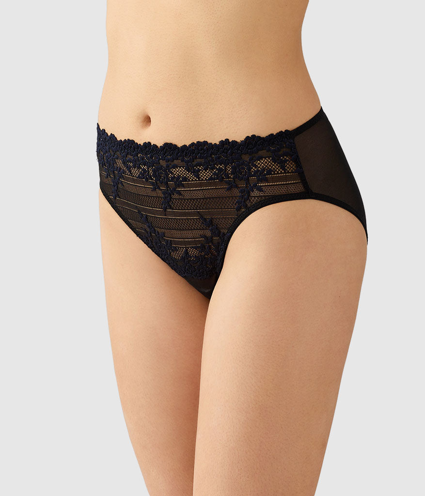 Embrace Lace® Hi-Cut - Black/Night Sky | Wacoal Latest
