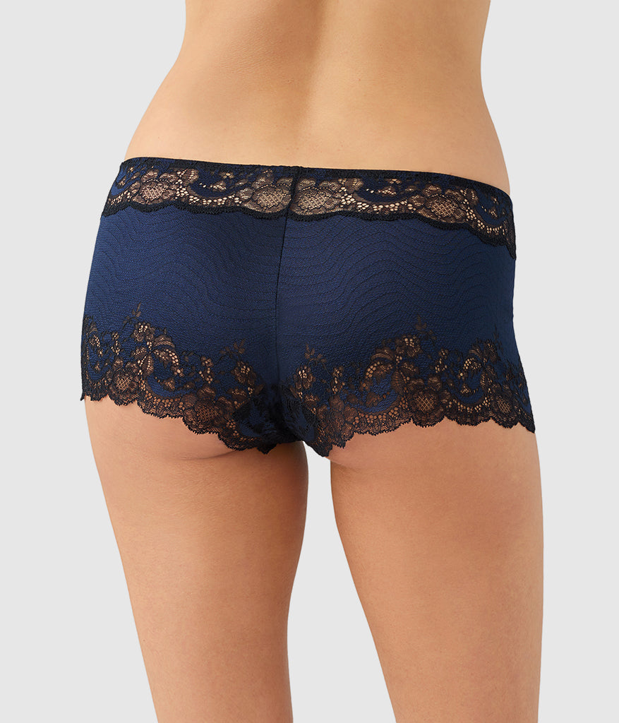 Modern Affair Boyshort - Night Sky/Black | Wacoal Quality