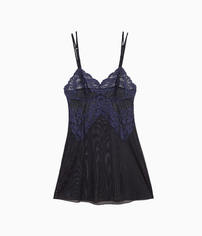 Instant Icon® Chemise - Black/Eclipse | Wacoal Quality