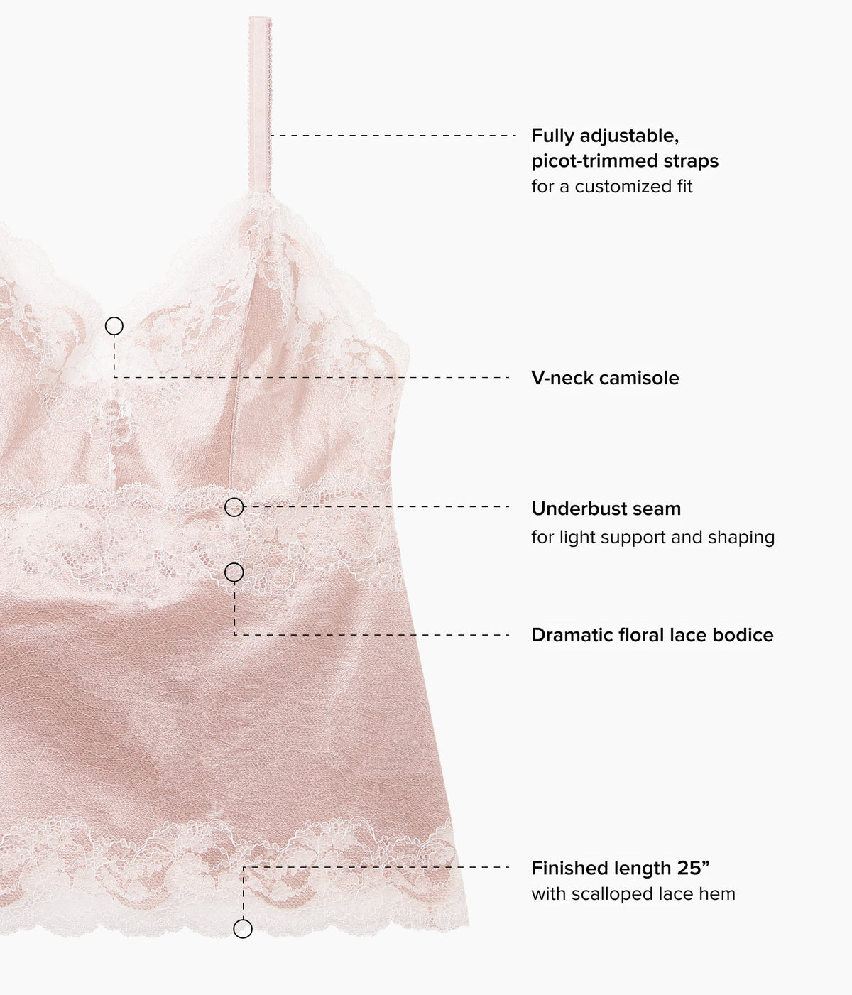 Modern Affair Cami - Rose Dust/Angel Wing | Wacoal Great Value