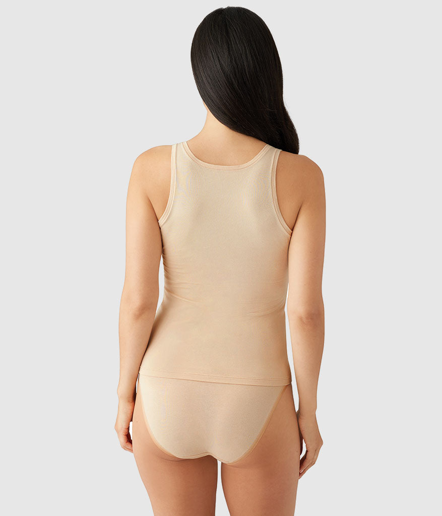 Understated Cotton Tank - Sand | Wacoal Latest