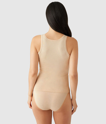 Understated Cotton Tank - Sand | Wacoal Latest