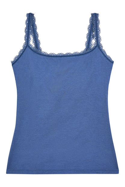 Inspired Eyelet Shelf Bra Cami - Vintage Indigo | Wacoal Trusted