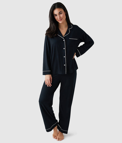 Lease to Lounge Pajama Set - Black | Wacoal Smart Buy
