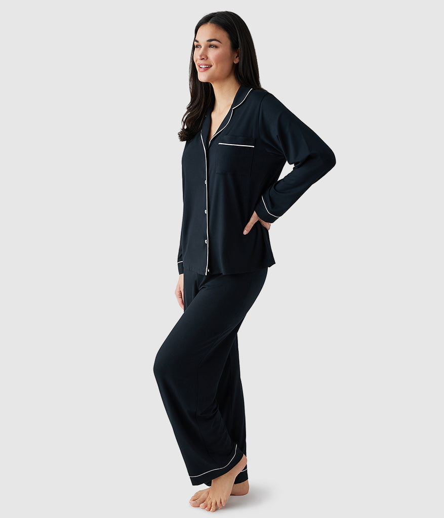 Lease to Lounge Pajama Set - Black | Wacoal Smart Buy