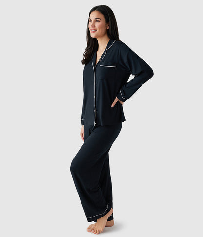 Lease to Lounge Pajama Set - Black | Wacoal Smart Buy